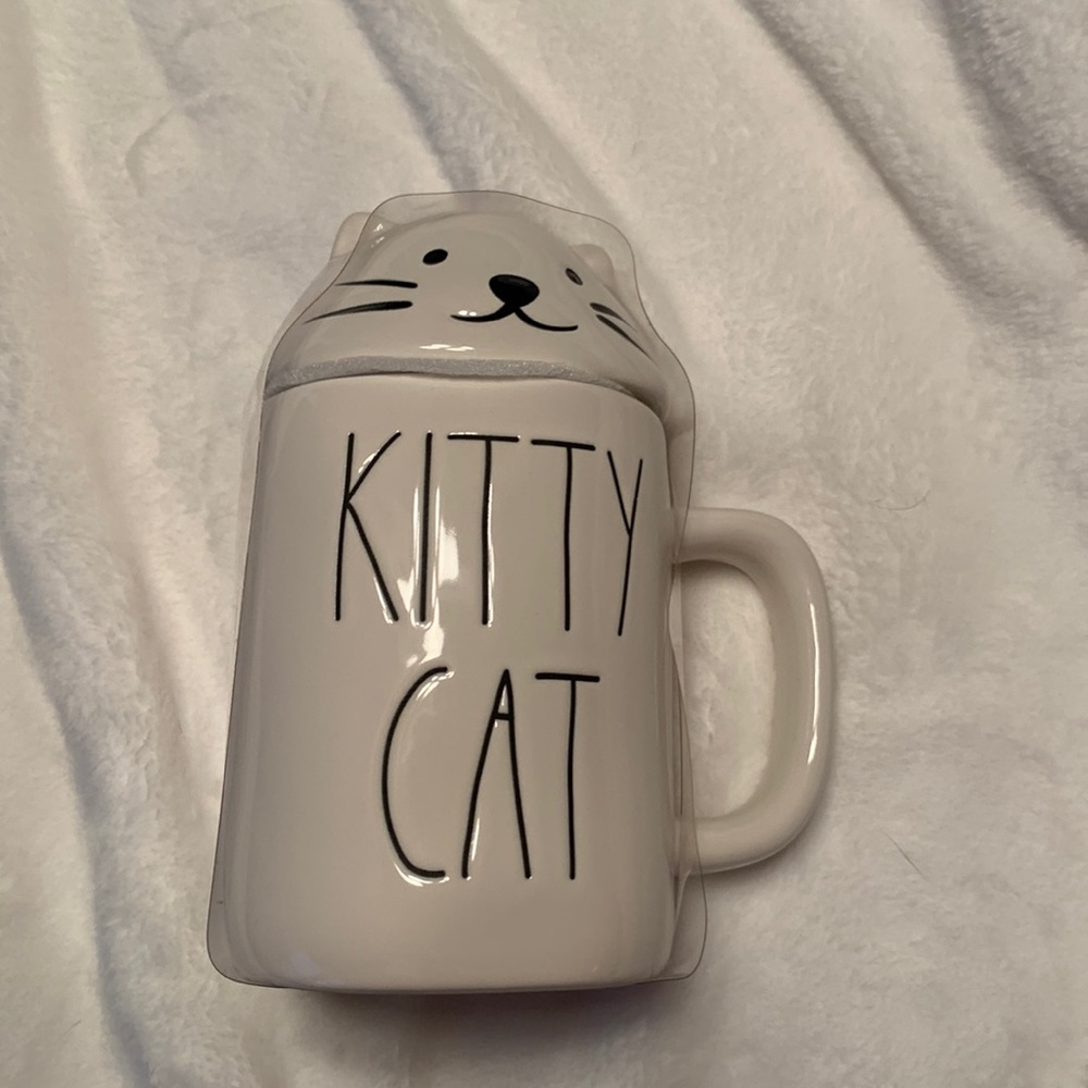 Rae Dunn Kitty Cat coffee mug
